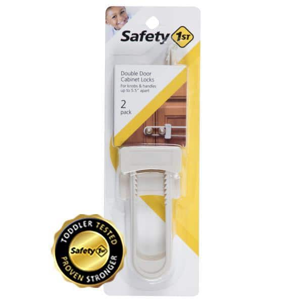 Safety 1st Double Door Baby-Proofing Cabinet Lock - 2pk - White