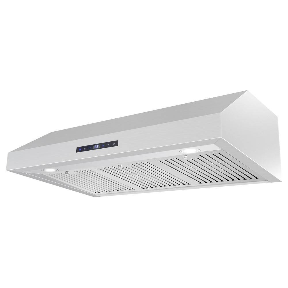 Cosmo 36" Stainless Steel Under Cabinet Range Hood with Touch Controls