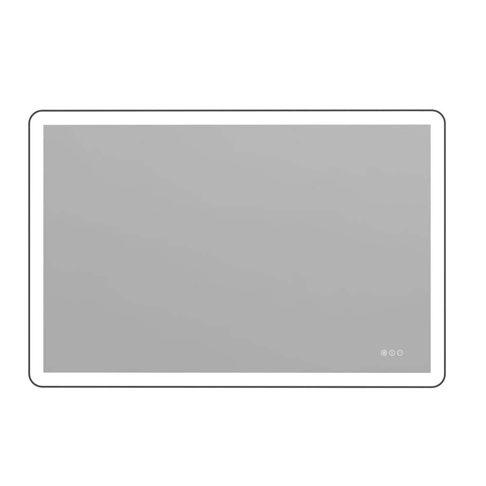 48 in. W x 32 in. H Rectangular Framed Anti-Fog LED Light Wall Bathroom Vanity Mirror Front Light price history on PriceWatchPro