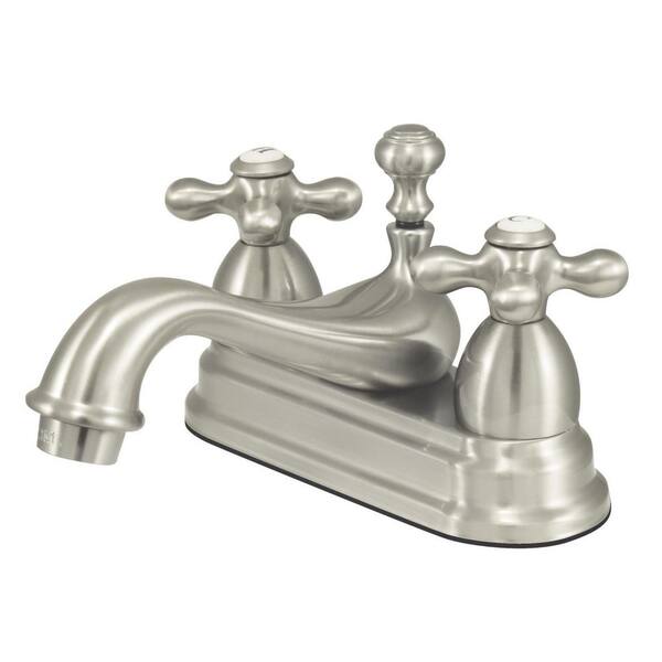 Kingston Brass Restoration 4 In. Centerset 2-Handle Bathroom Faucet ...