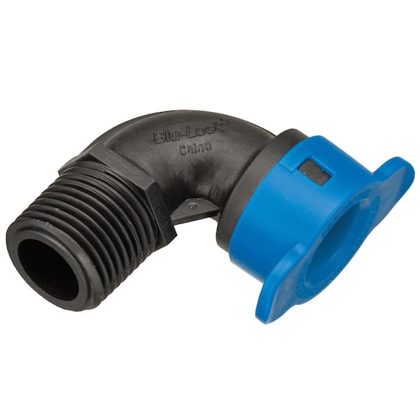 Orbit 1/2 in. Blu-Lock 3X x 1/2 in. MPT Elbow