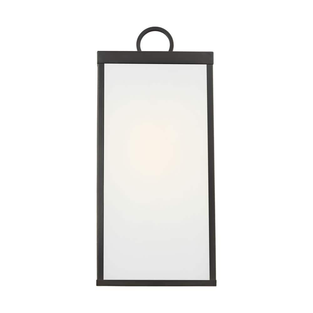 Antique Bronze Dimmable Outdoor Wall Sconce with Clear Glass
