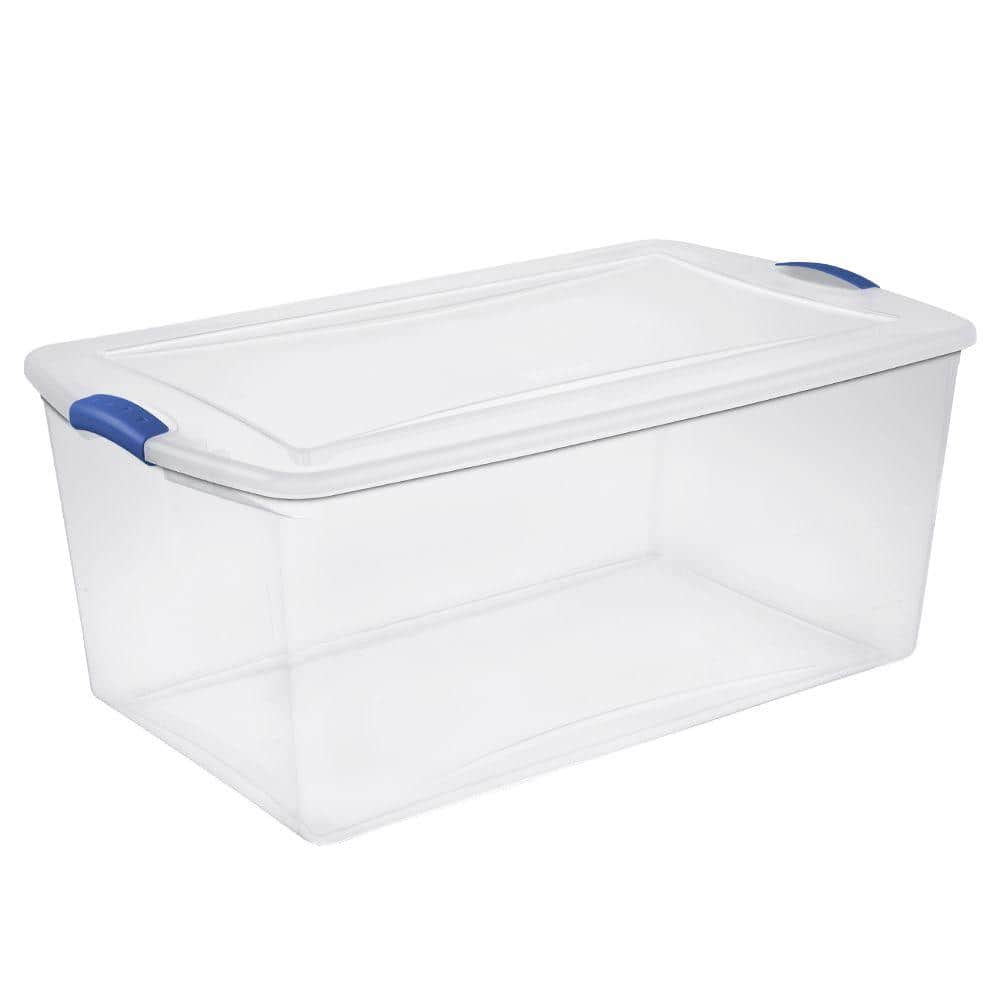 https://images.thdstatic.com/productImages/d70ecd33-6897-4a61-8486-0bbc674c4455/svn/clear-base-clear-cover-stadium-blue-latches-sterilite-storage-bins-19290404-64_1000.jpg