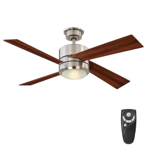 Home Decorators Collection Healy 48 in. LED Indoor Brushed Nickel Ceiling Fan with Light Kit and Remote Control