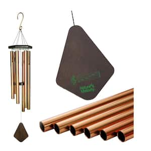 Premiere Grande Tunes Wind Chimes 36 in. Outdoor Windchime with 6-Tubes Tuned to E Pentatonic Scale - Bronze