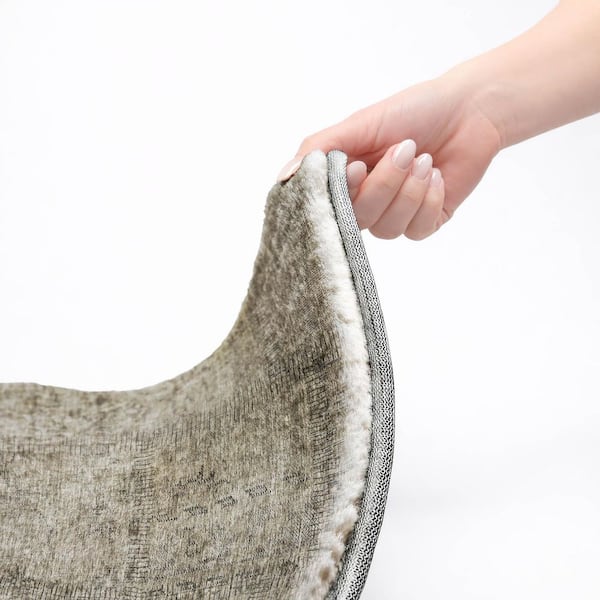 Dream Shag Premium Machine Washable Abstract ADS685 Copper 2 ft. x 7 ft. Runner Rug