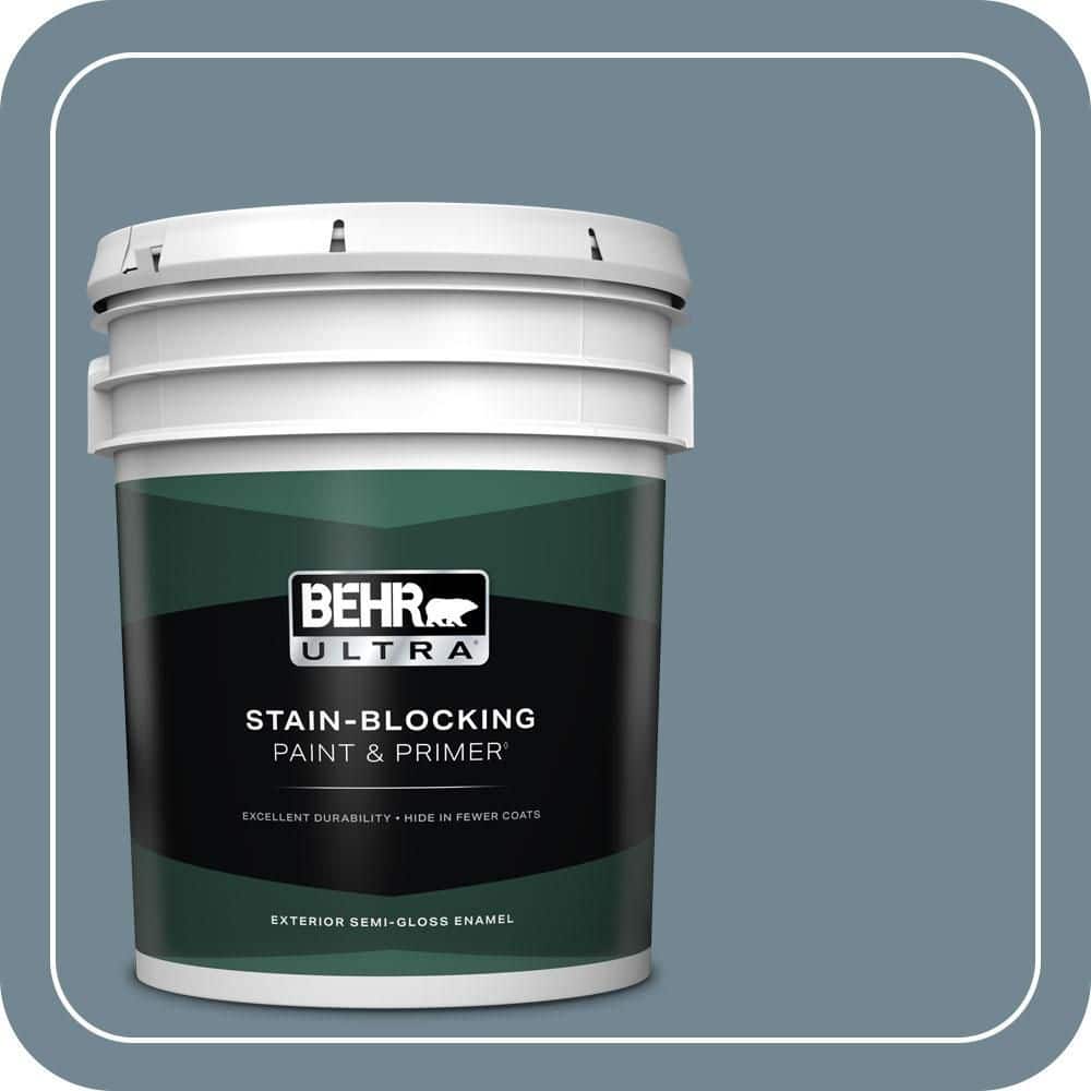 5 gal. Home Decorators Collection #HDC-AC-24 Lyric Blue Semi-Gloss Enamel Exterior Paint & Primer price history on PriceWatchPro