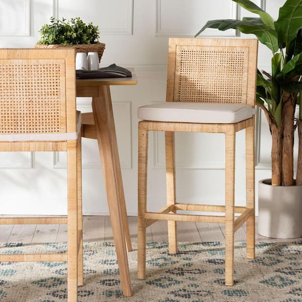 bali & pari Sofia 28 in. Natural Rattan and Wood Bar Stool 248-13721-HD ...