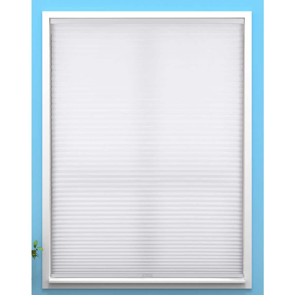 Pure White Cordless Light Filtering Cellular Shade 18"W x 60"H