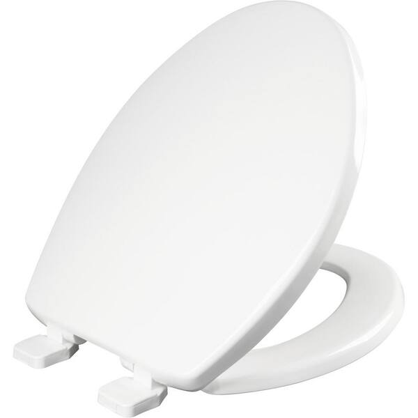 BEMIS Greenleaf Elongated Recycled Plastic Closed Front Toilet Seat in