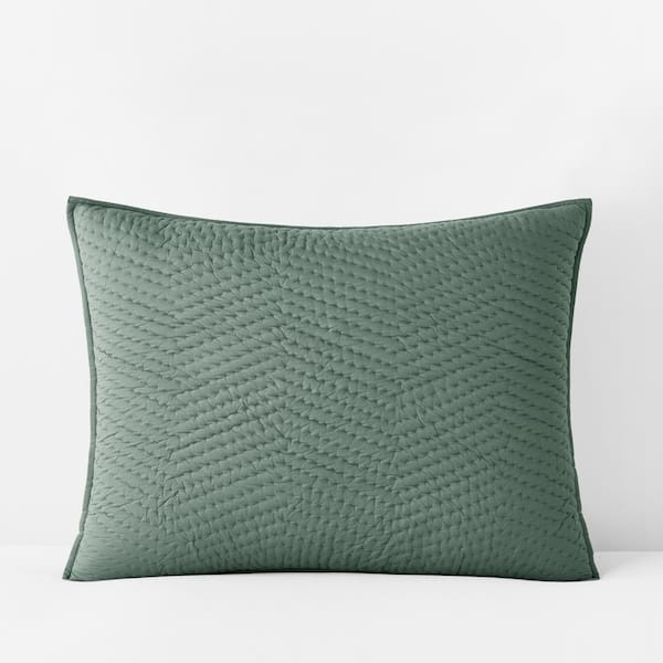 The Company Store Company Cotton Jade Cotton Voile Standard Sham