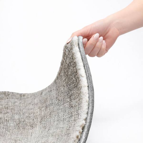 Dream Shag Premium Machine Washable Abstract ADS822 Gray 10 ft. x 14 ft. Area Rug
