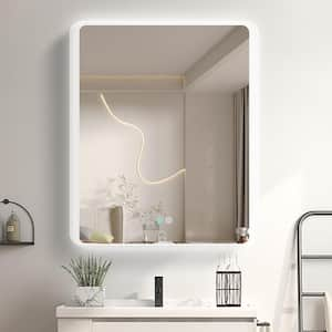 30 in. W x 36 in. H Rectangular Frameless Anti-Fog Lighted Wall Bathroom Vanity Mirror in Natural