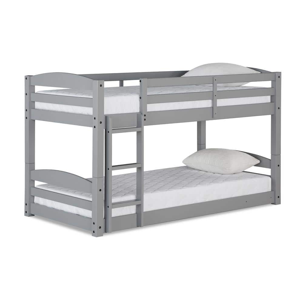 Dorel Living Noma Gray Twin Floor Bunk Bed FH7891G - The Home Depot