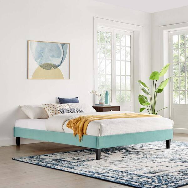 トップス rurumu: 2023ss lace bed JK mint Karisma Full Bed by Romina Furniture | 100% Solid Wood | GREENGUARD