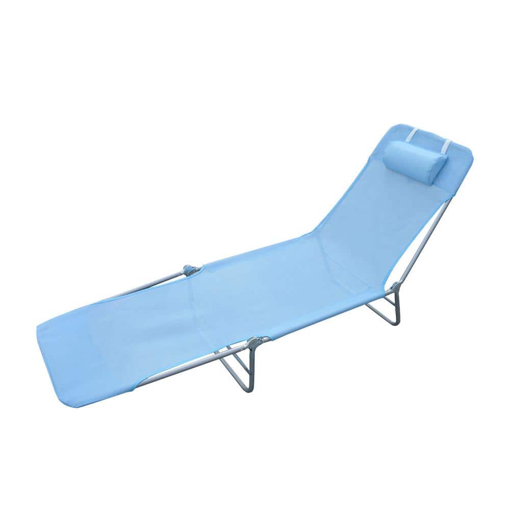 Balcony,Sandy Beach. Sunshade,Recliner Chair,Patio Chaise Lounge Chair 4 Reclining Positions Zerone Outdoor Portable Folding Lounge Chair,with Umbrella Outdoor Reclining Chaise for Garden