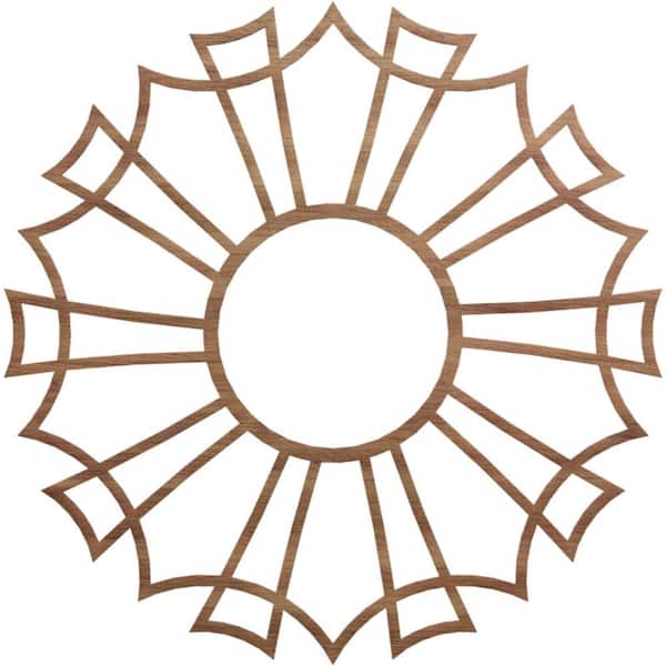 Ekena Millwork 0.25 in. x 38 in. x 38 in. Wood Medallion Moulding