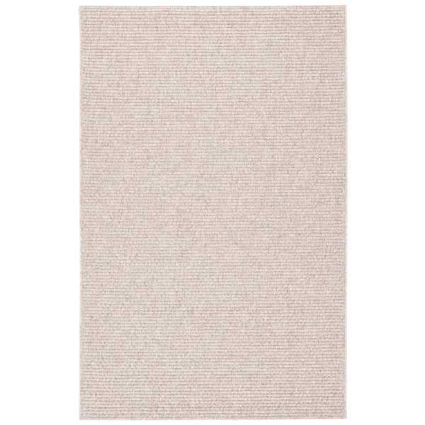 Sisal All-Weather 7 ft. x 10 ft. Beige Ribbed Area Rug