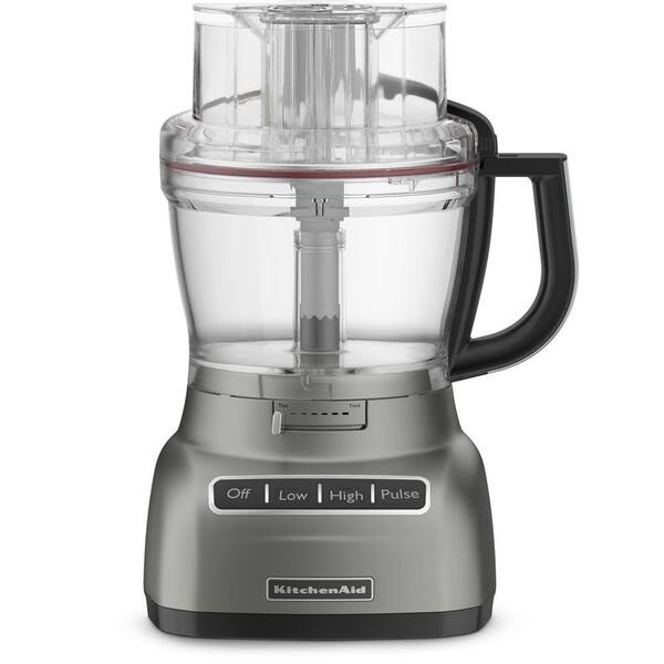 KitchenAid 13-Cup Food Processor with Mini Bowl in Contour Silver