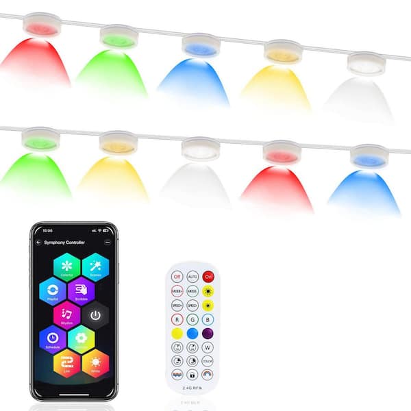 72 Light 100 ft. Smart RGBIC Outdoor Plug-in Integrated LED Fairy String-Light for Halloween, Christmas Decorations