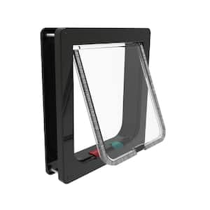 Large Black Cat Flap, Pets Up to 20 lbs.