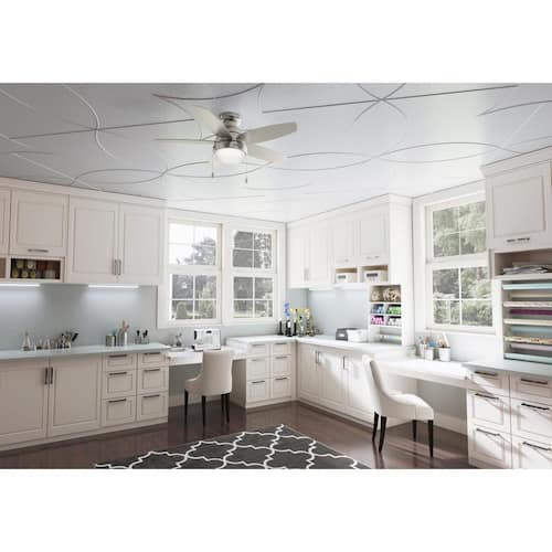 Lilliana 44 in. Indoor Brushed Nickel Ceiling Fan with Light Kit Ceiling Fans With Lights