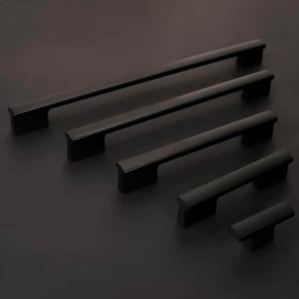 black metal dresser handles Black Wood and Metal Crossing Cabinet Knob and Drawer Handles