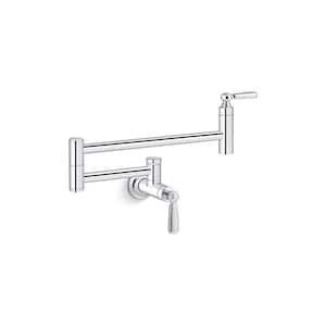 Edalyn By Studio McGee Wall Mount Pot Filler in Polished Chrome