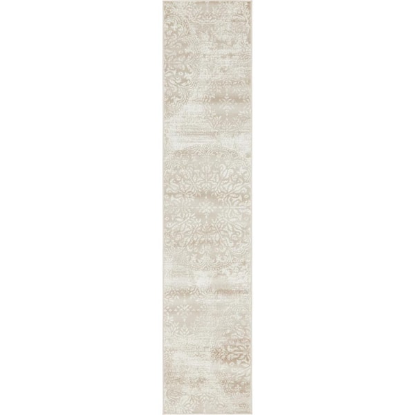 Unique Loom Sofia Grand Beige 2' 0 x 9' 10 Runner Rug