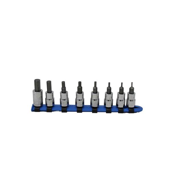 Wright Tool 3/8 in. Drive Hex Bit Metric Socket Set (8-Piece)