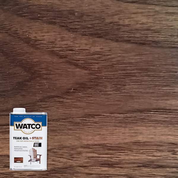 Watco 1 Quart Teak Oil in Jacobean (4 Pack)