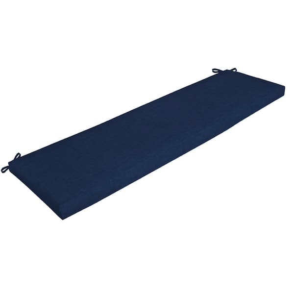 ARDEN 46 in. x 17 in. Sapphire Blue Leala Rectangle Outdoor Bench Cushion