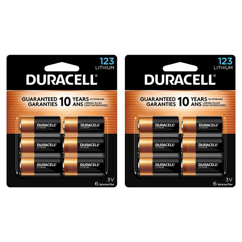 CR123A 3V Lithium Battery, 6-count Battery Mix Pack (12 Total Batteries) -  Duracell, 041333054117