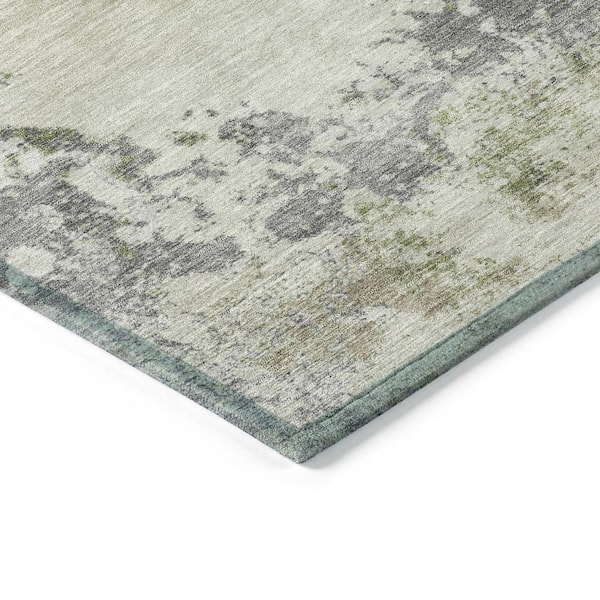 Chantille Machine Washable Indoor/Outdoor Abstract ACN2070 Linen 1 ft. 8 in. x 2 ft. 6 in. Accent Rug
