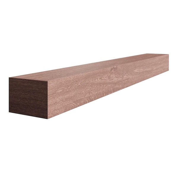 Ornamental Mouldings 5 in. D x 7.25 in. W x 48 in. L Unfinished Red Oak Wood Mantel