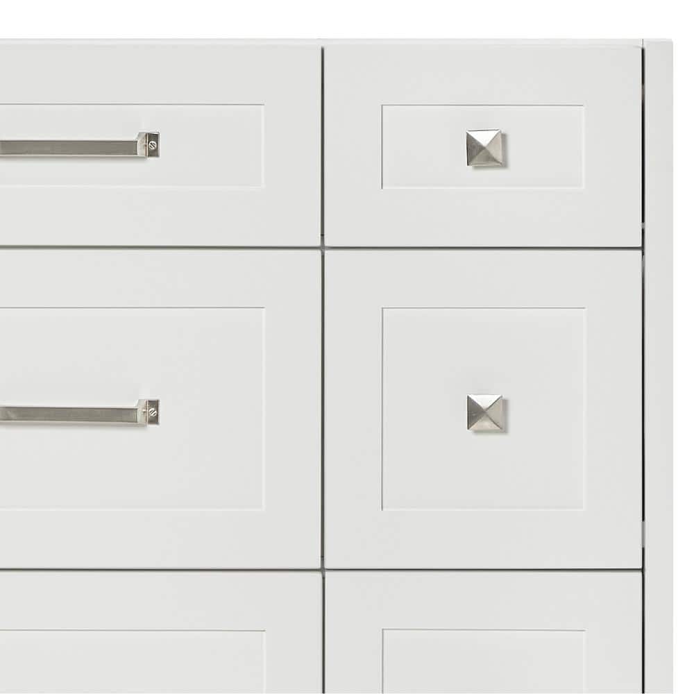 Monroe 42" White Wood Vanity with Carrara Quartz Top