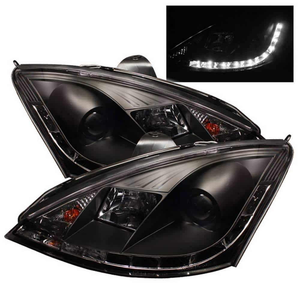 Spyder Auto Ford Focus 00-04 Projector Headlights - ( Do Not Fit SVT Model ) - DRL - Black - High H1 (Included) - Low H1 (Included) 5010162 - Home Depot