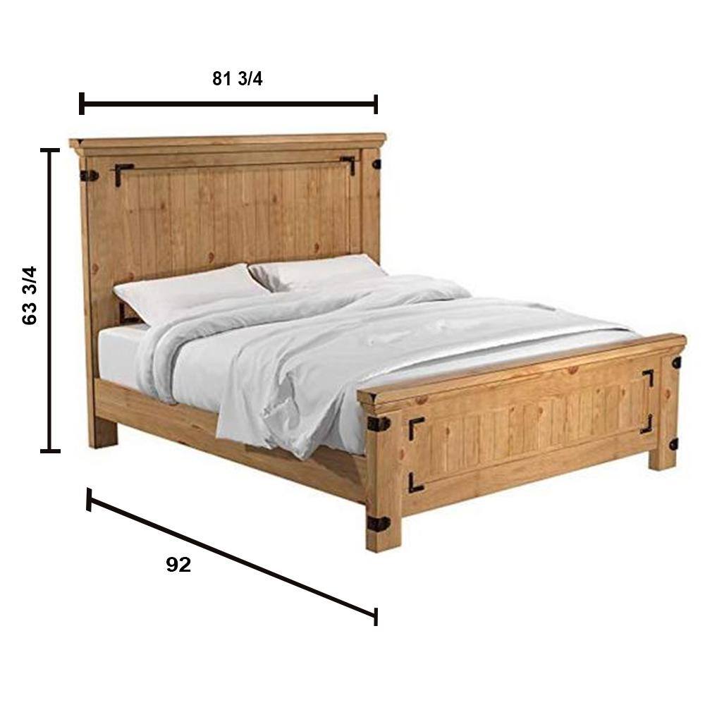 William's Home Furnishing Pioneer Burnished Pine Cal.King Bed CM7449CK