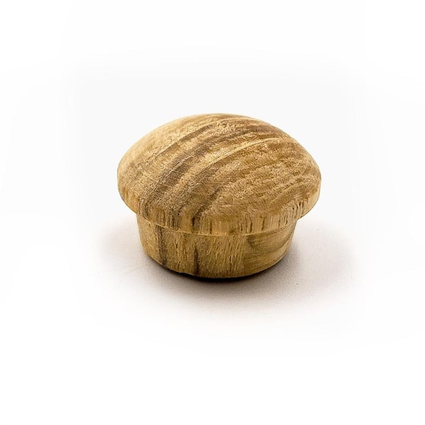 Uxcell 50-Pack Cherry Wood Button Top Plugs – 1 Inch Diameter Tapered Plugs For Screw Holes, Craft Furniture & Woodworking Decorative Covers