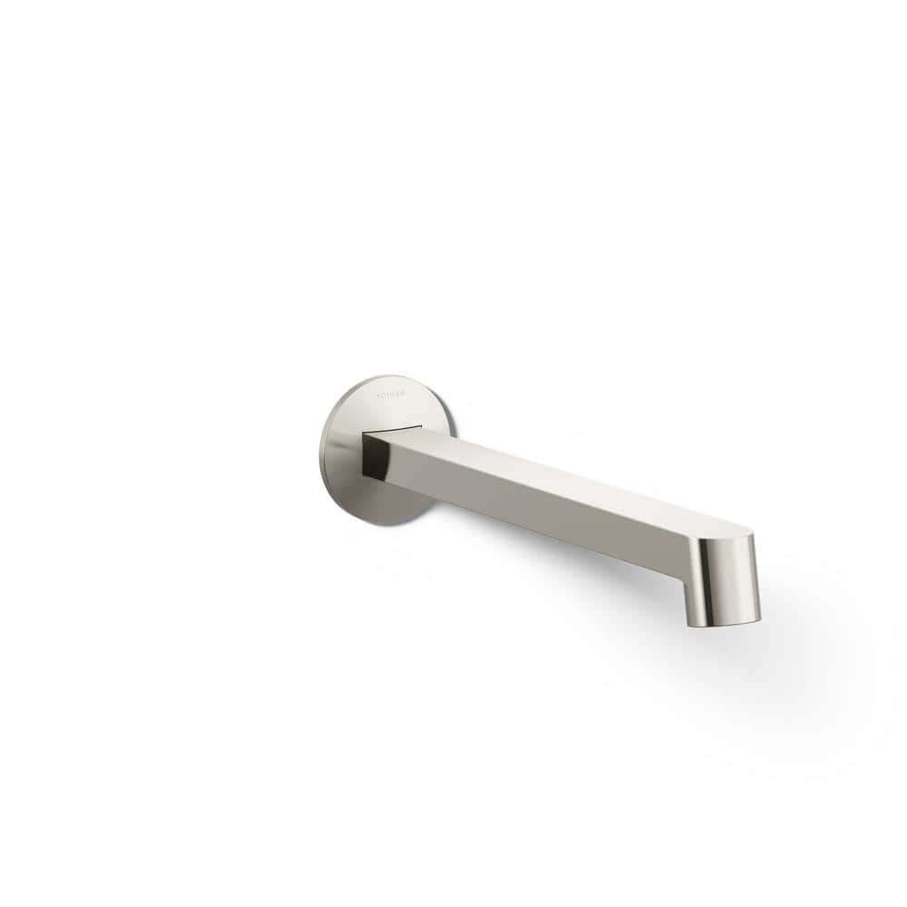 Components Wall-Mount Bathroom Sink Faucet Spout with Row Design 1.2 GPM in Vibrant Polished Nickel price history on PriceWatchPro