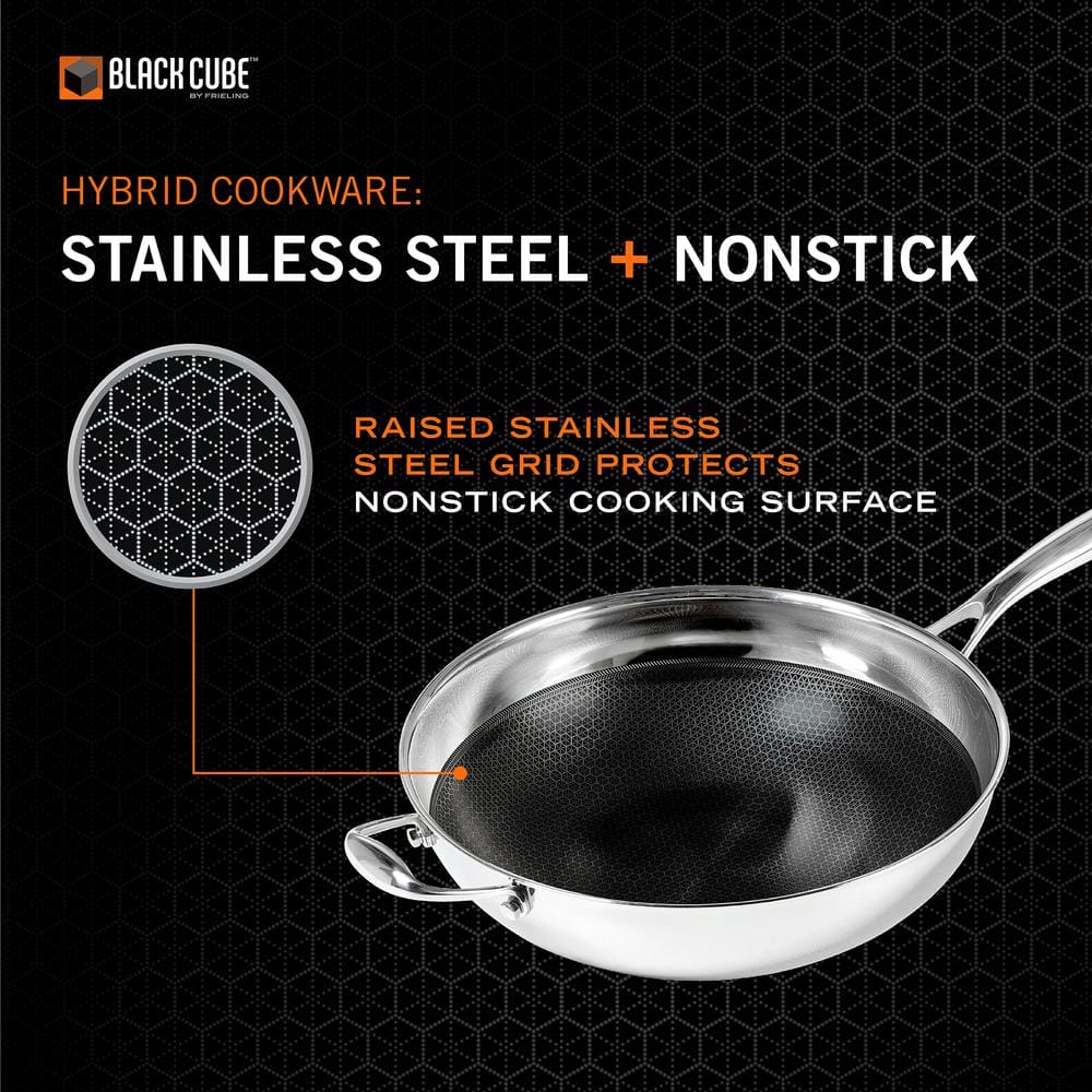 12.5-Inch Stainless Steel Quick Release Wok with Helper Handle