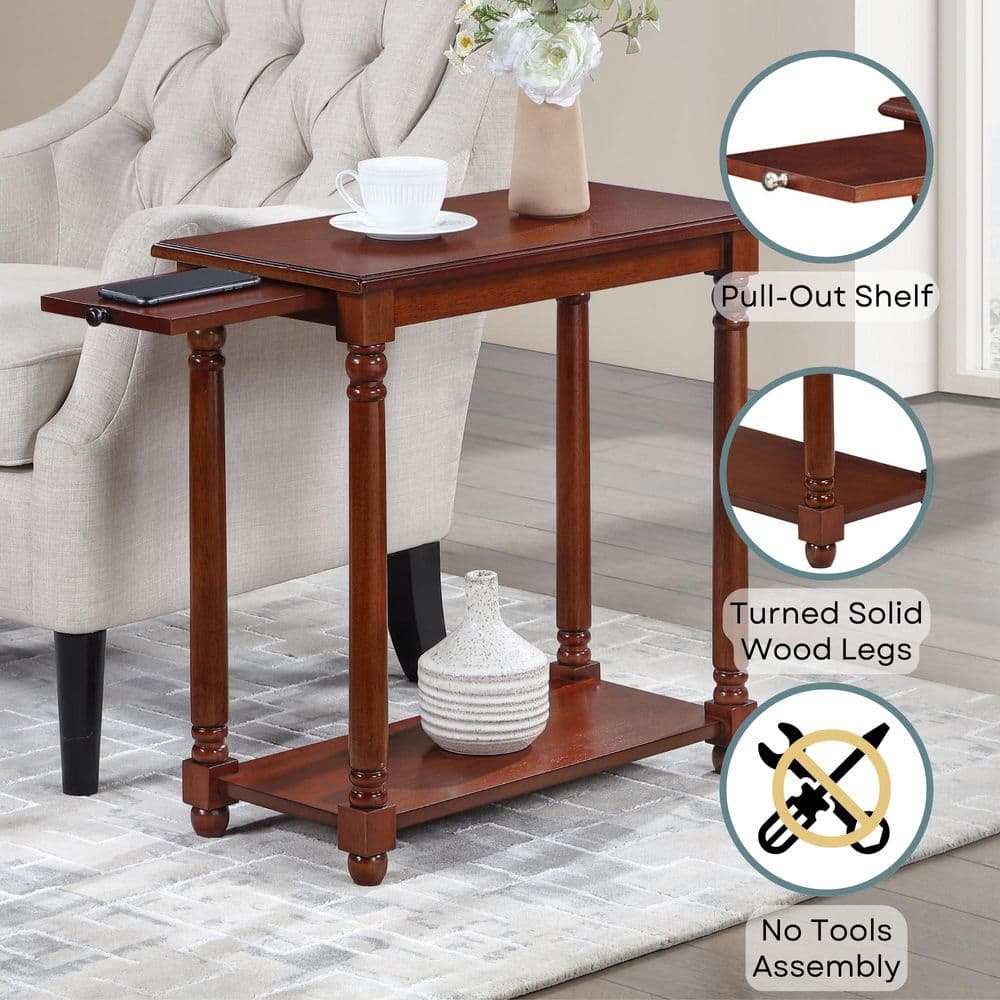 French Country Mahogany End Table - thumbnail 8