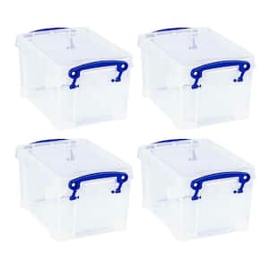 1. 6L Storage Container w/Snap Lid & Clip Lock Handle, (4 Pack)