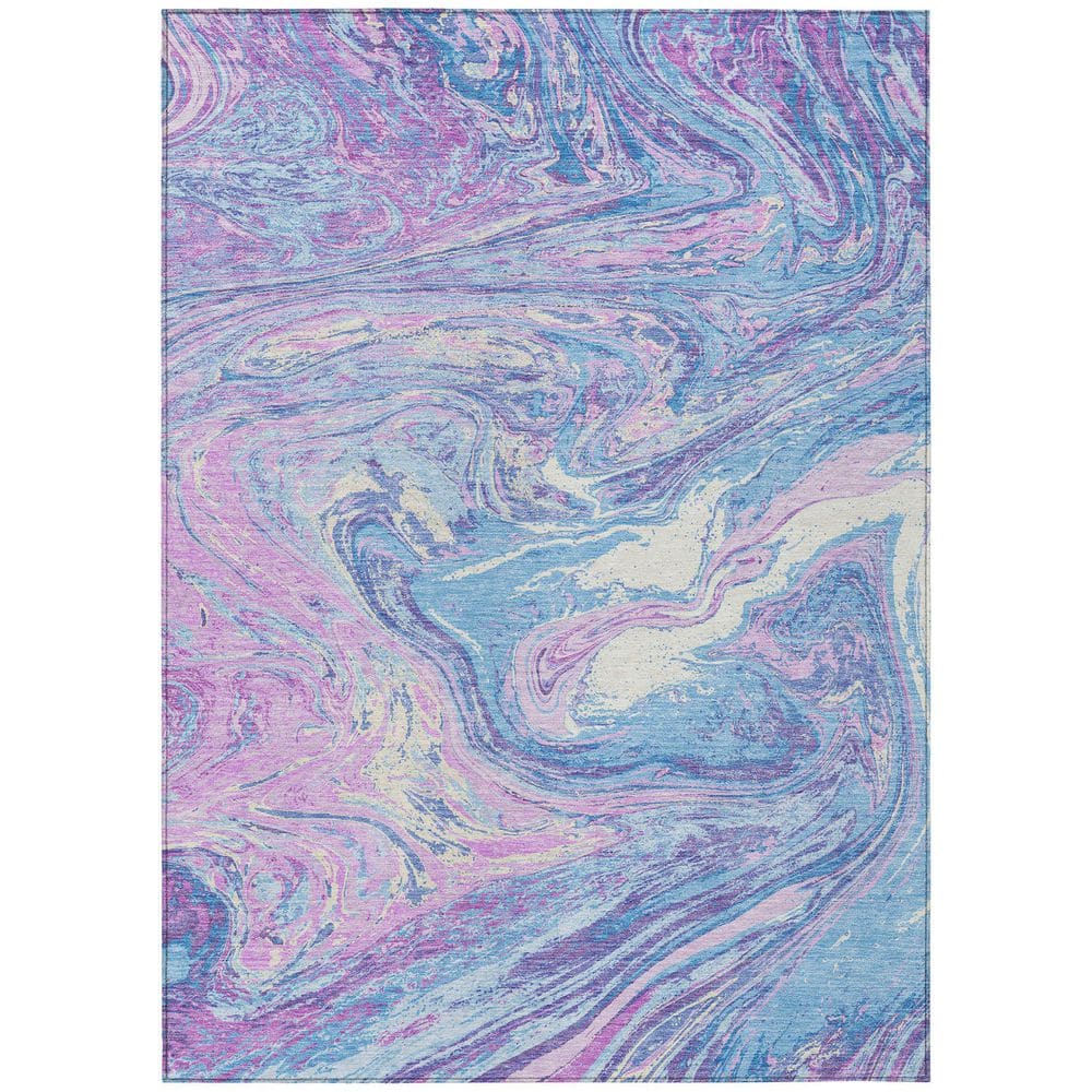 Chantille Machine Washable Indoor/Outdoor Abstract ACN1061 Sky 2 ft. 6 in. x 3 ft. 10 in. Area Rug price history on PriceWatchPro