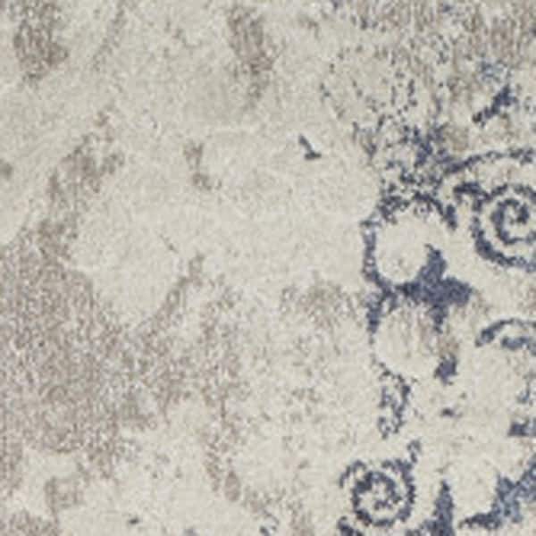 10 X 13 Blue, Ivory Oriental Runner Rug