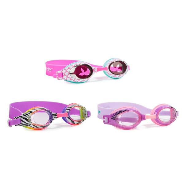 AQUA2UDE Aqua2ude Girls Printed Classic Swim Goggle (3-pack)