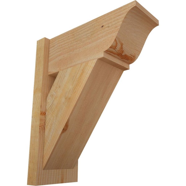 Ekena Millwork 8 in. x 22 in. x 18 in. Traditional Rough Sawn Douglas Fir Outlooker