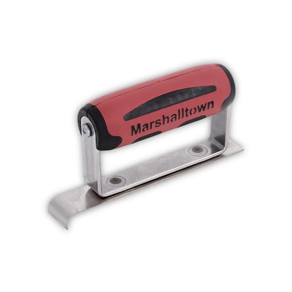 1 in. x 6 in. Narrow Stainless Steel Edger 3/8 in. Radius DuraSoft Handle