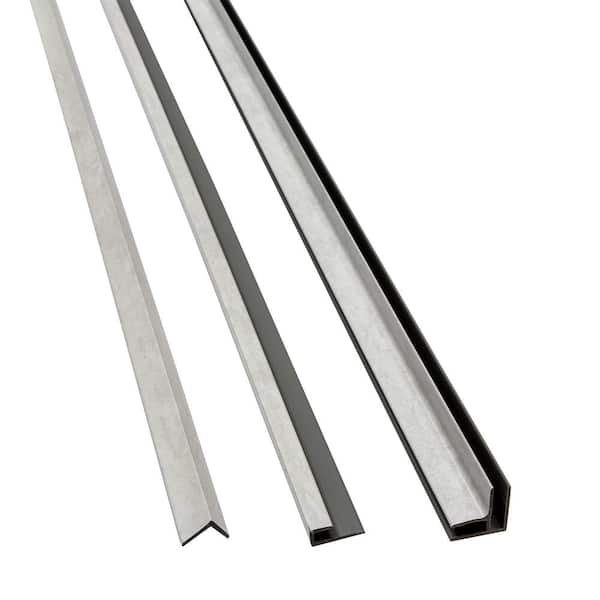 PALISADE Polar Frost 94 in. Vinyl Backsplash Accessory Trim Kit