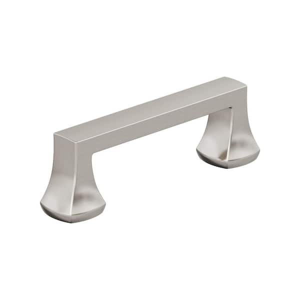 Amerock Hybridize 3 in. (76mm) Modern Satin Nickel Bar Cabinet Pull